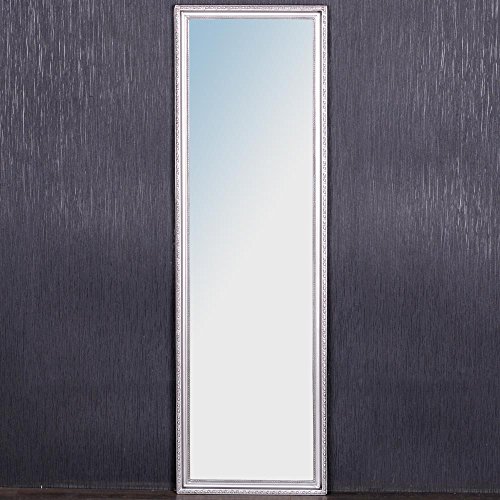 Wandspiegel BAROCK SILBER ANTIK HOLZRAHMEN SPIEGEL 150x40cm Stretto - 7