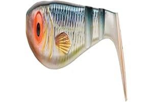 Abu Garcia Svartzonker McPike leurre souple de type shad pour la pêche du brochet, à monter sur tête plombée, coloris réalistes, pêche au BigBait