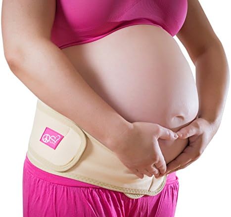 YogaBellies Maternity Belt ACTIVE | Ease the Pain with our Pregnancy Support Belt |Adjustable Belly Band Helps You Stay Active Until Baby Comes | Easy to Use Maternity Support May Reduce Stretch Marks