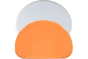 Corne Patisserie,Grattoir à Pâte en Plastique Coupe pâte,2 Pièces Racloir Spatules pour Pain Cuisine, Crêpes,pour Pate Fromage Chocolat,15,8x10,3cm(Orange,Blanc)
