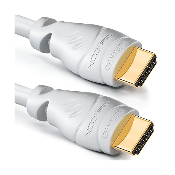 deleyCON 0,5m Cable HDMI 2.0a/b - Alta Velocidad con Ethernet - UHD 2160p 4K@60Hz 4:4:4 HDR HDCP 2.2 ARC CEC Ethernet…