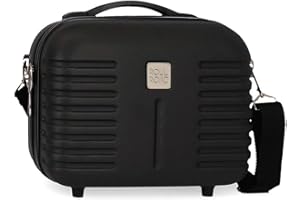 ROLL ROAD India, Neceser ABS Adaptable Unisex Adulto, Negro (Black), Media