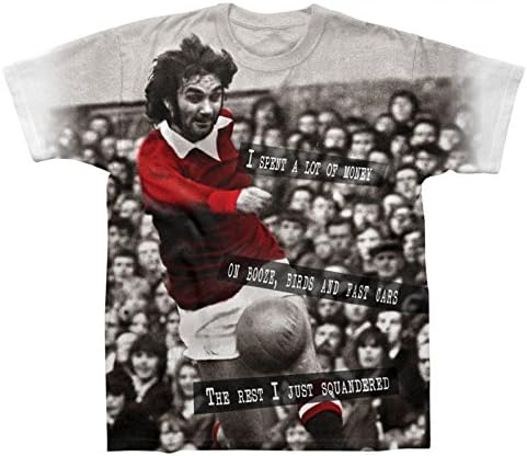 Spike Leisurewear Manchester United Football Legend George Best Gift Mens T-Shirt XL