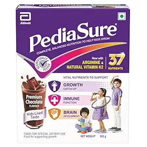 PediaSure Complete Balanced Nutritional Supplement to Help Kids Grow - 200 gm (Chocolate)- Box