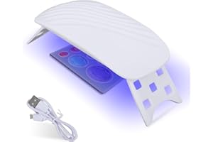 ZLXHDL Lampe UV Résine 36W – 12 LED, Lampe à Polymérisation Résine UV/Époxy, Support Pliable, USB, Mini Lampe UV pour Bricolage, Bijoux, DIY Ongles, Kit Résine UV