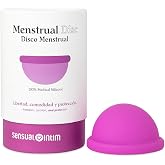 Reusable Menstrual Disc &ndash; 100% Medical Silicone &ndash; Comfortable During Sex &ndash; Sizes S and L &ndash; 12h Protection &ndash; Suitable for Abun