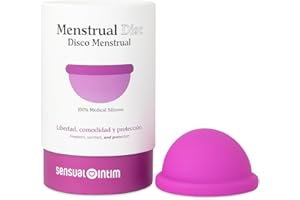 EUREKA! CUP Disco Menstrual Reutilizable – Silicona Médica 100% – Cómodo durante el sexo – Tallas S y L – 12h Protección – Apto para Flujo Abundante – Sin Presión – Ecológico – Hipoalergénico (Grande)
