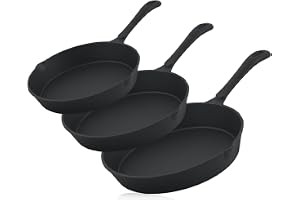 BBQ-Toro Set om 3 gjutjärnspannor
