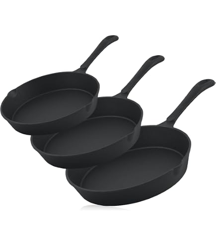 BBQ-Toro Crêpière En Fonte 26 Cm - Noire - Déjà Brûlée Et Compatible Induction - Poêle à Crêpes Idéale Pour Barbecue Et Cuisine