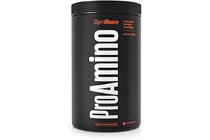 GymBeam ProAmino - Complesso di 9 Aminoacidi Essenziali con Formula GreenEnergy - EAA Aminoacidi Essenziali Polvere - Con BCAA 4:1:1 - Arricchito con Caffeina e Estratti di Tè (390 g, Cocomero)