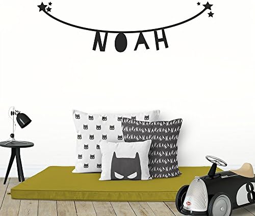 Personalised Wall stickers, Boys room, Baby Boy, wall decal, Garland, wreath wall decor, floral, nursery decoration, pretty baby's room decal