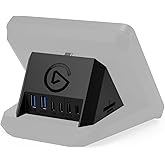Elgato USB Hub &ndash; Stream Deck + i&ccedil;in, 2 USB-C bağlantı noktası/2 USB-A bağlantı noktası, g&uuml;&ccedil; kaynağı, SD/microSD kart okuyucu 