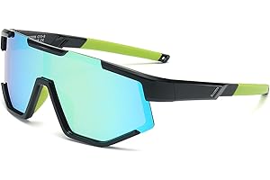 Beafaeur Gafas de Ciclismo Ligeras Niños Gafas de Sol Polarizadas para Deportes, Ciclismo,Tenis, Rugby, Running y Deportes al Aire Libre Protección UV400 Para niños y iñas de 5 a 16 años