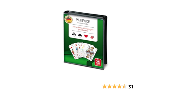 Ass Altenburger Cartes Patience 2 X 55 Cartes Au Format 43 5 X 67 5 Mm Regles Du Jeu Dans Un Etui Film Amazon Fr Jeux Et Jouets