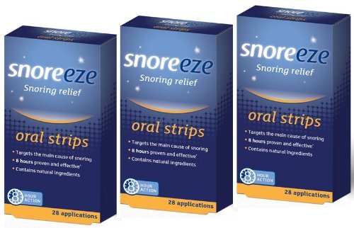 Triple Pack- Snoreeze Snoring Relief Oral strips 28 by Snoreeze