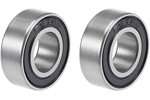 TOP-VIGOR 2Pcs 687-2RS Deep Groove Ball Bearings, Z2 7mm x 14mm x 5mm Double Sealed Industrial Bearings, Chrome Steel P6(ABEC3) Skateboard Bearings for Electrical Instrument Equipment