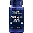 Life Extension, Alpha Lipoic Acid with Biotin, High Dose, 60 Capsules, Lab-Tested, Gluten Free, Vegetarian, Soy Free, GMO Free