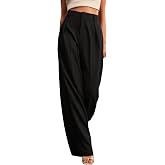 GRECIILOOKS Women High Rise High Waist Trousers Flared Korean Style Formal Pants|Elegant Workwear for Office, College & Event