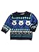 M&Co Baby Boys Long Sleeve Cute And Cosy Knitted Nordic Polar Bear Pattern Cotton Casual Jumper Navy 3/6 Mnths