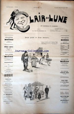 CLAIR DE LUNE [No 163] du 26/03/1892 - 2 POIDS ET 2 MESURES / LA COUR DE CASSATION -PUBLICITES