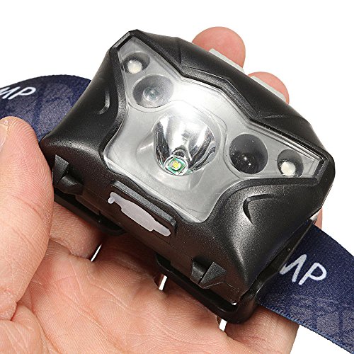 Camping sunnymi Go Outdoors Induktion Scheinwerfer，Head Torch LED Licht wiederaufladbarer USB Laufender Camping Lesen (Blau, 64 * 38 * 50mm)