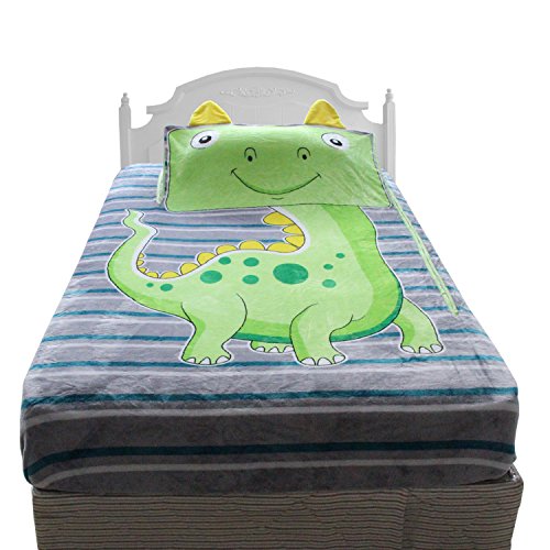 Candygirl Zippy Dino Sack Blanket Twin Size