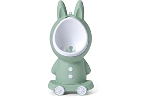 Pot pour bébé Toilette pour Enfants de Lapin Urinoir Urinoir Urinoir pour garçons Debout urinoir pour garçons et bébés (Color : Green)