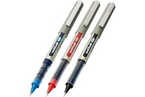 uni-ball EYE UB-157 mieszane opakowanie 3 szt. [1 x czarny, 1 x niebieski, 1 x czerwony]