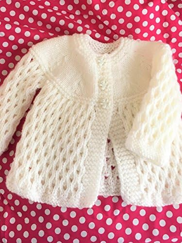 Baby girl matinee jacket 0-3 months