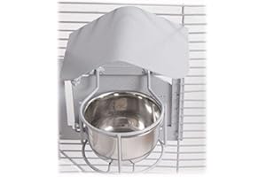 Montana Cages | Feeder Shield - Futternapf-Dach für Käfige | Large - Platinum | ca. 17,5 x 14,5 x 4,5 cm