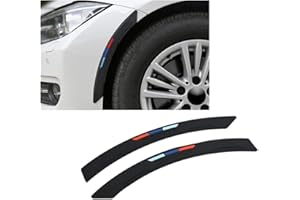 HIBEYO Élargisseur de Passage de Roue de Voiture - Autocollant Universel - Protection Anti-Collision - Élargissement d'aile de Roue - Décoration - Lot de 2 - Noir