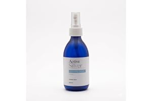 Active Silver - Colloidal Silver Spray with Atomiser Spray Bottle - 10ppm Colloidal Silver - Antibacterial, Antimicrobial, Antiviral and UK Made - 250ml Bottle