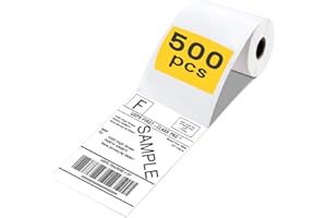 500 etiquetas térmicas vretti 4 x 6 etiquetas térmicas compatibles con Etsy, Shopify, Ebay, Amazon, Royal Mail, FedEx, UPS