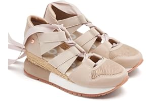 GIOSEPPO Sneakers Beige Tipo Espadrille para Mujer LIZARDA