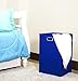 Modern Littles Folding Laundry Basket (Bold Solid Blue)