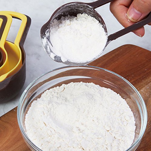 CAN_Deal Messbecher Cup Kochen Backen Messlöffel Tassen Kunststoff Messlöffel verschachtelte Mischen - 7