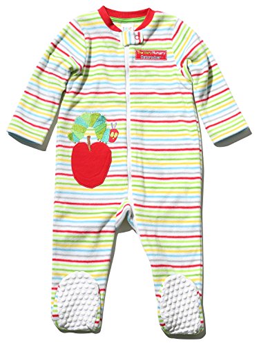 The Very Hungry Caterpillar Character Stripe Pattern Soft Fleece Winter Sleepsuit Jammawalker Multicolour 18/24 Mnth
