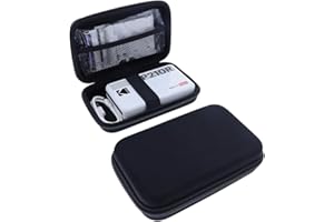 Foto-Kontor Tasche Kompatibel Mit Kodak Mini 2 Retro/Shot 2 Retro/HD/Shot/Wireless Mobiler Instant Fotodrucker Hülle Schutzhülle Schwarz