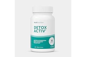 Nutrisolution I Détox Activ’ I 90 Gélules I Complément Alimentaire Détoxifiant I Chardon Marie Détoxification du Foie I Cure Detox Puissante et Rapide I Elimination Toxines I Fabriqué en France