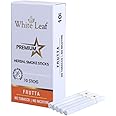 White Leaf Premium Herbal Ayurvedic Herbs Cigarettes Frutta Flavoured(Pack Of 10) 100% Tobacco Free And Nicotine Free |Made With Ayurveda Natural Herbs Clove, Tulsi, Cinnamon & Green Tea
