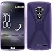 Produktbild PhoneNatic Case für LG G Flex Hülle Silikon lila X-Style + 2 Schutzfolien