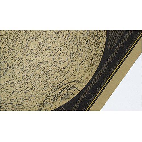 Large Vintage Retro Paper Earth’s Moon World Map Poster for Stargazer Fabulous Wall Sticker for Bar Cafe Home Living Room Decoration GS685 by LAVERTON - 5