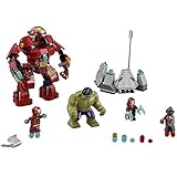 lego avengers endgame quinjet La Bruja Escarlata ha usado su poder para atrapar a Hulk y está preparada para lanzarle un rayo eléctrico si intenta escapar Coloca a Iron Man en la cabina del gigantesco traje Hulk Buster y acude al rescate