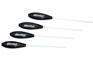 Sbirulino® Kit set da 4 pezzi bombarde galleggianti (bianche) - semi affondanti (trasparenti) - super affondanti (nere) da 3 a 95 grammi