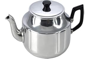 MTK HOUSEWARES LTD Traditional Aluminium Teapot, 1.4 Litre Capacity, 9 Cup Capacity