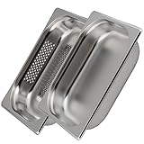 Greyfish 2 Stück GN-Behälter Set :: 1x gelocht / 1x ungelocht :: für Gaggenau/Miele/Siemens Dampfgarer (Edelstahl/Spülmaschine geeignet, Gastronorm 1/2, B 32,5 x T 26,5 x H 6,5 cm) Greyfish 2 Stück GN-Behälter Set :: 1x gelocht / 1x ungelocht :: für Gaggenau/Miele/Siemens Dampfgarer (Edelstahl/Spülmaschine geeignet, Gastronorm 1/2, B 32,5 x T 26,5 x H 6,5 cm)