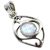 Plata de ley 925, sin níquel Unique colgante para la mujer piedra de luna plata de ley 925 joyeria de calidad