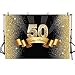 Produktbild Mehofoto Foto-Studio-Hintergrund mit glänzenden goldfarbenen Pailletten zum 50. Geburtstag Party Banner Hintergründe für Fotografie