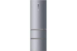 Haier 3D 60 Series 7 A3FE835CGJE - Frigorífico Combi, Cajones Direct Access en el Congelador, Motor Inverter, Cajón Humidity Zone,Total No Frost, Ancho 60cm, 348L, Iluminación LED, Clase D, Inox