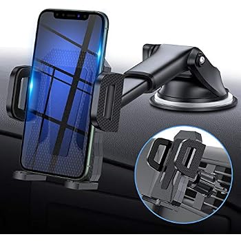 Support Téléphone Voiture Universel - Fixation Ventouse Ou Grille D'aération